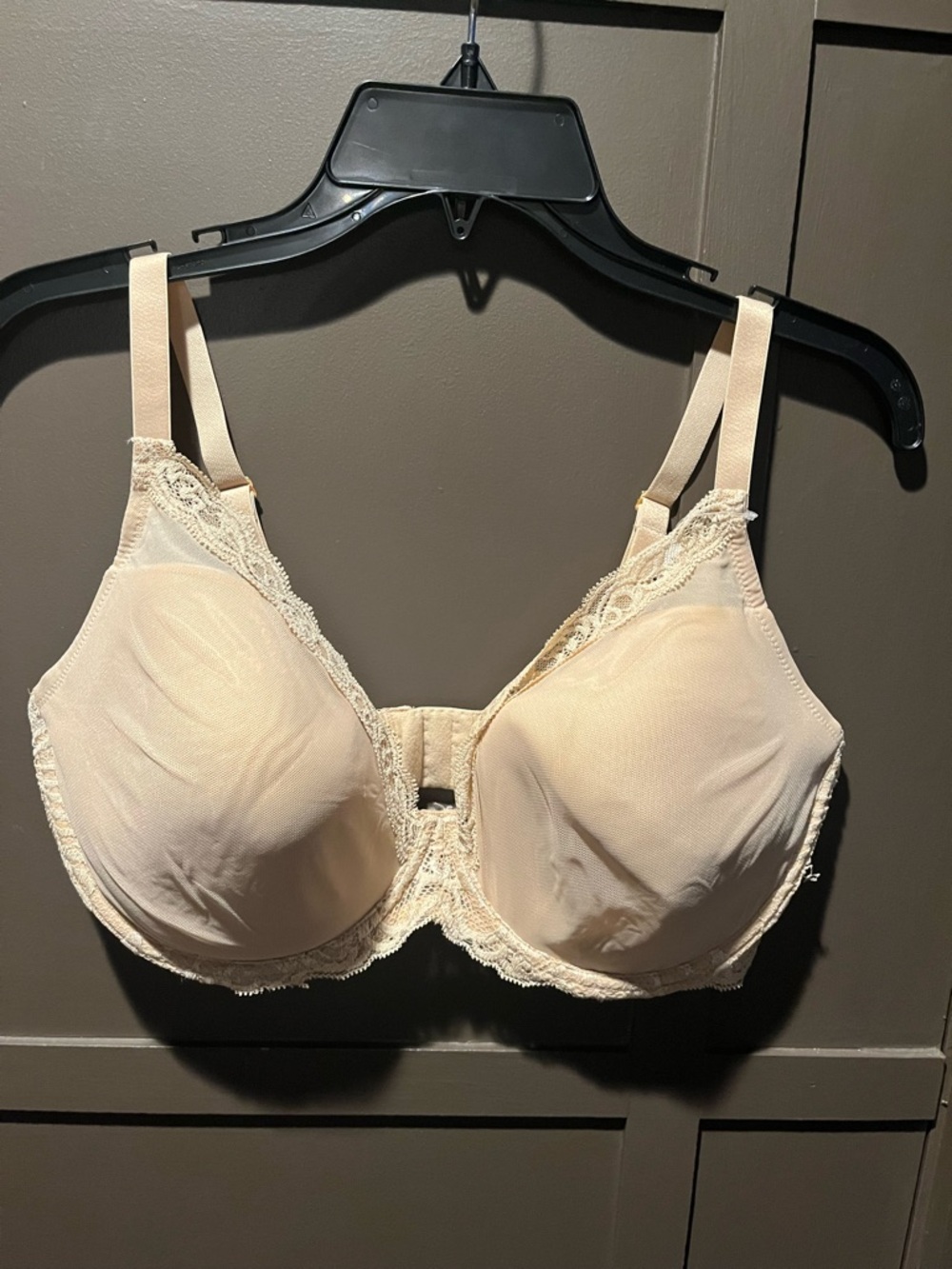 Natori Full Coverage Lace Trim Bra in Nude Size 36G